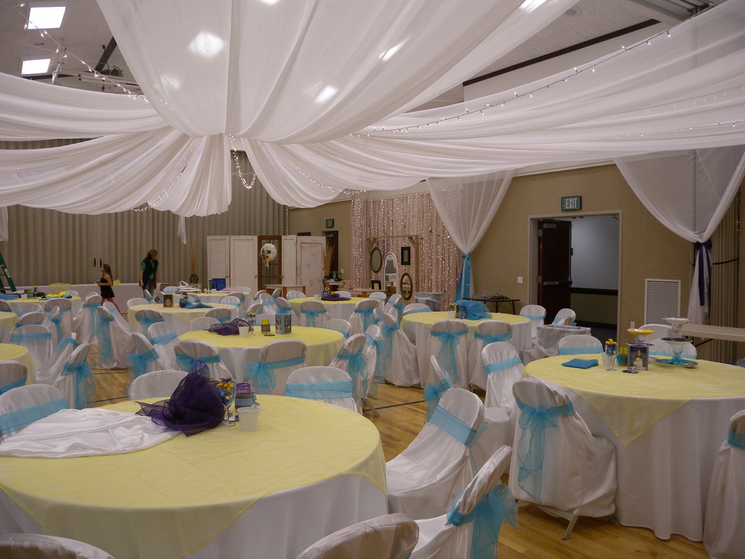 Indoor False ceilings - Fabric ceilings and walls for wedding or party